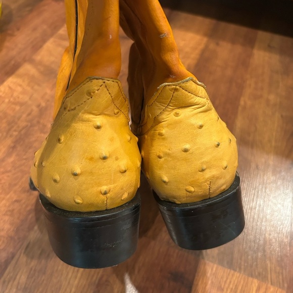 Cheyenne Leather Cowboy Brown Boots Men’s Size 9 Mexican Size 27 Light Brown - Picture 5 of 7